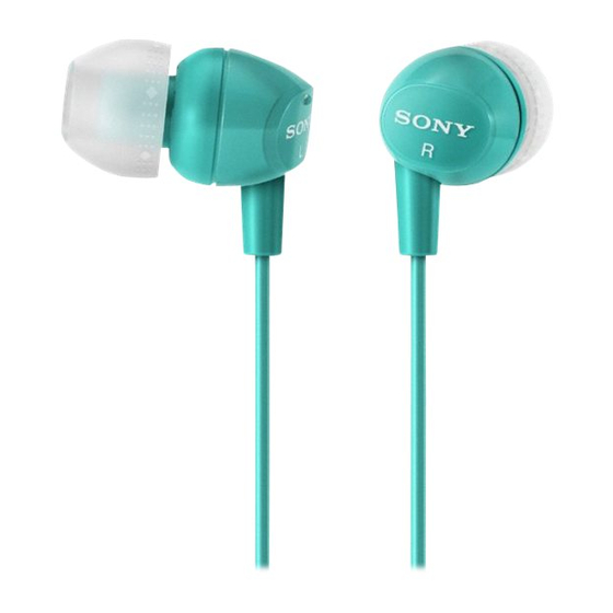 Sony MDR-EX10LP/LBL Specifications