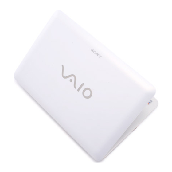 Sony VPCW125AG Operating Instructions - Hardware Manual