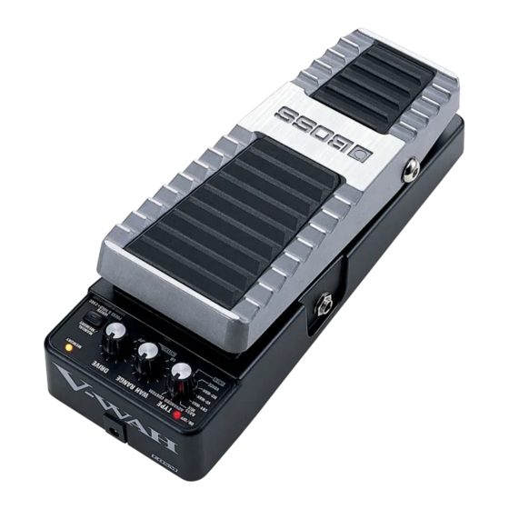 Roland BOSS V-WAH PW-10 Service Notes