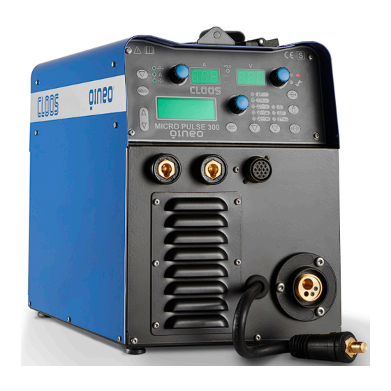 Cloos Micro Pulse 300 Operating Instructions And Spare Parts List