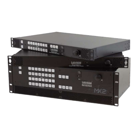 Lightware MX2-8x8-DH-4DPio-A User Manual