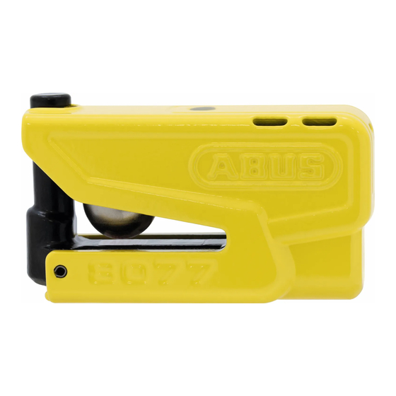 Abus GRANIT Detecto XPlus 8077 2.0 Manuals