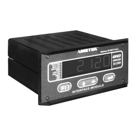Ametek Gemco 2120 Installation Manual