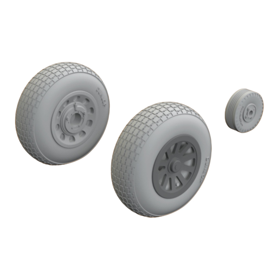 Eduard P-51D wheels block tread 2 Manual