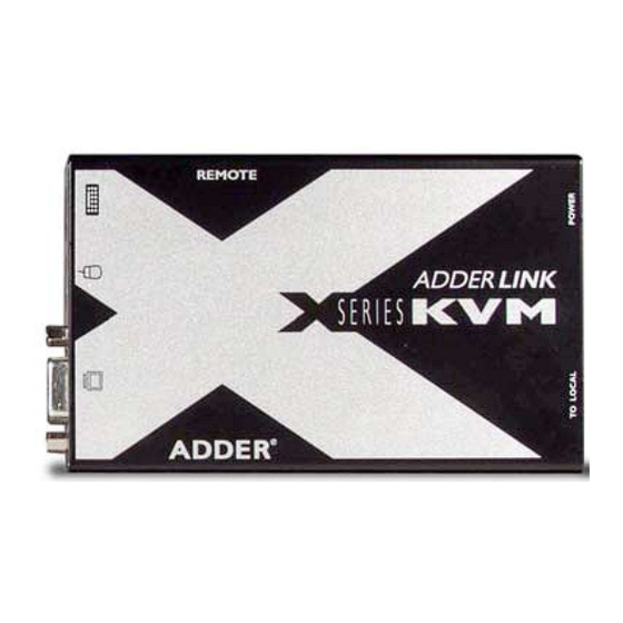 ADDER X-KVM Installation And Use Manual