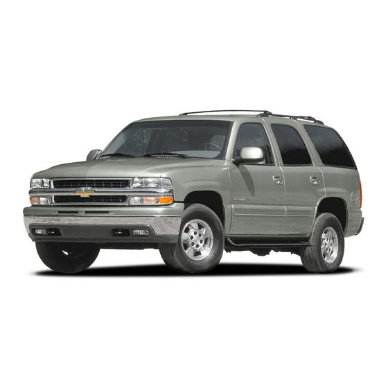 Chevrolet Tahoe 2005 Getting To Know Manual