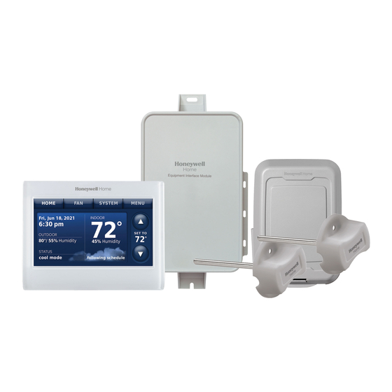 Honeywell THX9321 Prestige 2.0 Thermostat Manuals