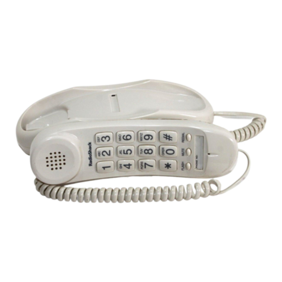 Radio Shack TRIM FONE ET-3222 Owner's Manual