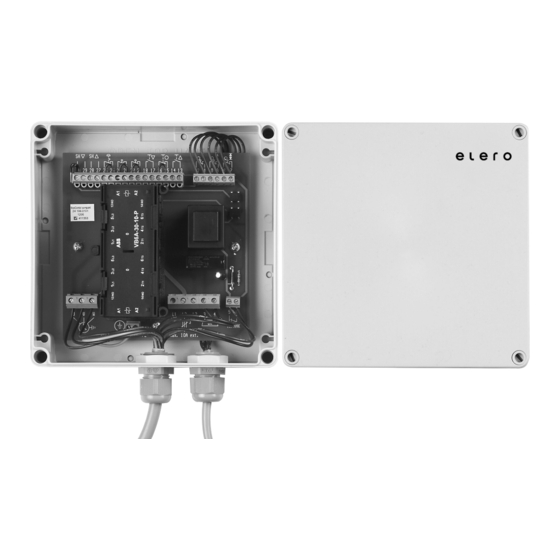 elero BoxControl Compact Instruction Manual