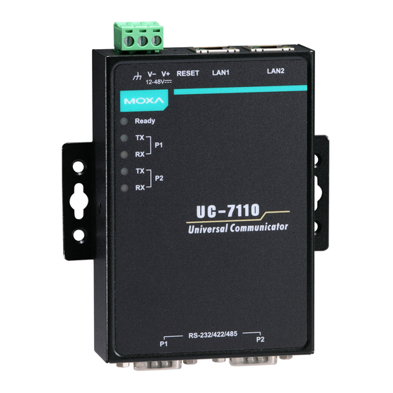 Moxa Technologies UC-7112 Hardware User Manual