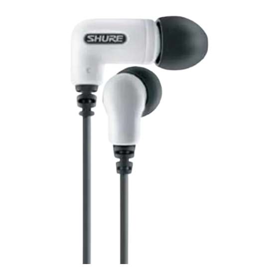 Shure E3c User Manual