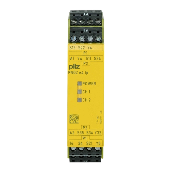 Pilz PNOZELOG Series Operating Instructions Manual