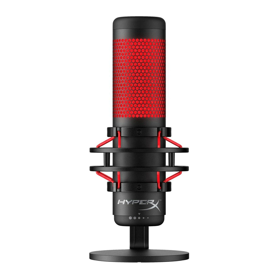 HyperX QuadCast HX-MICQC-BK Microphone Manual