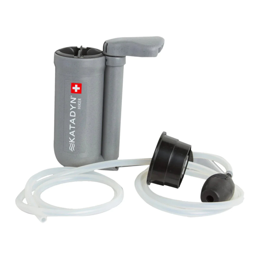 Katadyn 8013629, 8014531, 8013630, 8014644 - Hiker Water Microfilter Manual