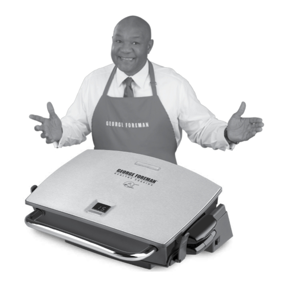 George Foreman GRP72CTTS Use And Care Book Manual