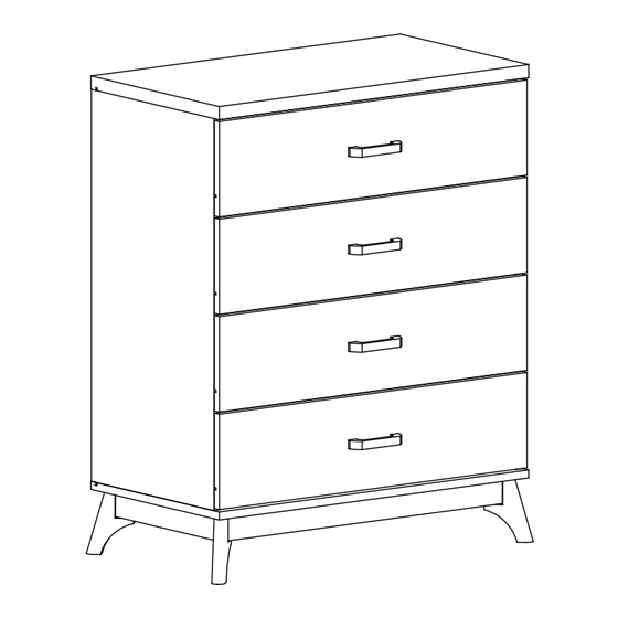 GFW NORDICA 4 DRAWER CHEST Assembly Instructions Manual