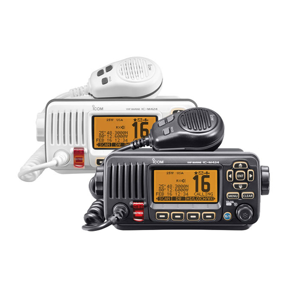 Icom IC-M424 Quick Start Manual
