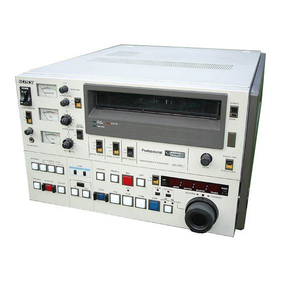 Sony BVU-800 Manuals