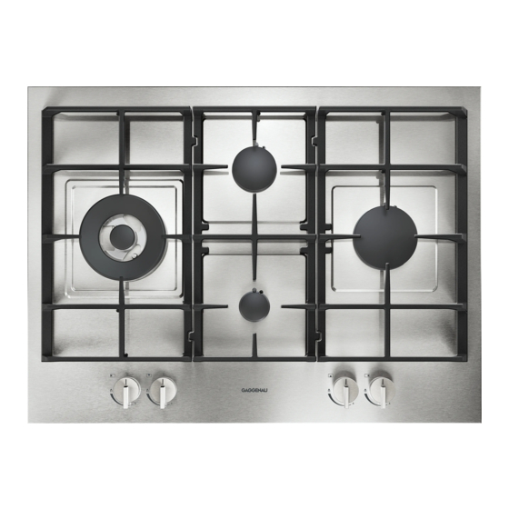 Gaggenau CG270 Installation Instructions Manual