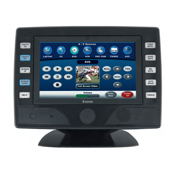 Extron electronics TLP 700MV Setup Manual