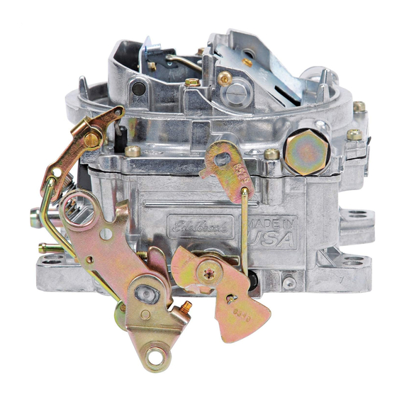 EDELBROCK 1905 INSTALLATION INSTRUCTIONS MANUAL Pdf Download ManualsLib