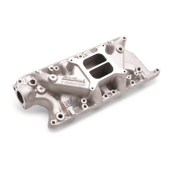 EDELBROCK 2121 INSTALLATION INSTRUCTIONS Pdf Download ManualsLib