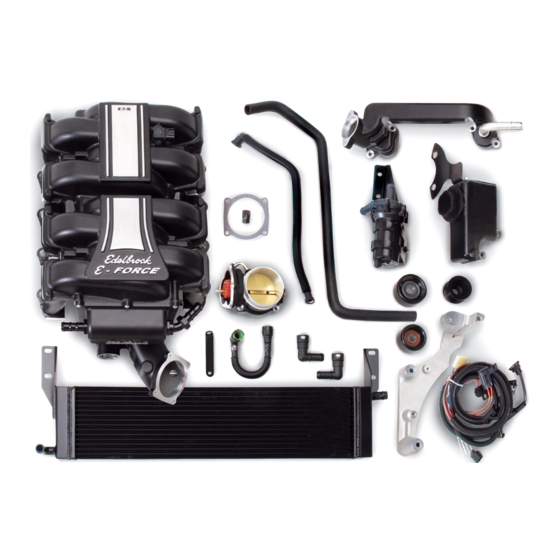 EDELBROCK EFORCE 1580 INSTALLATION INSTRUCTIONS MANUAL Pdf Download