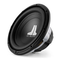 Jl Audio Subwoofer User Manuals Download Manualslib