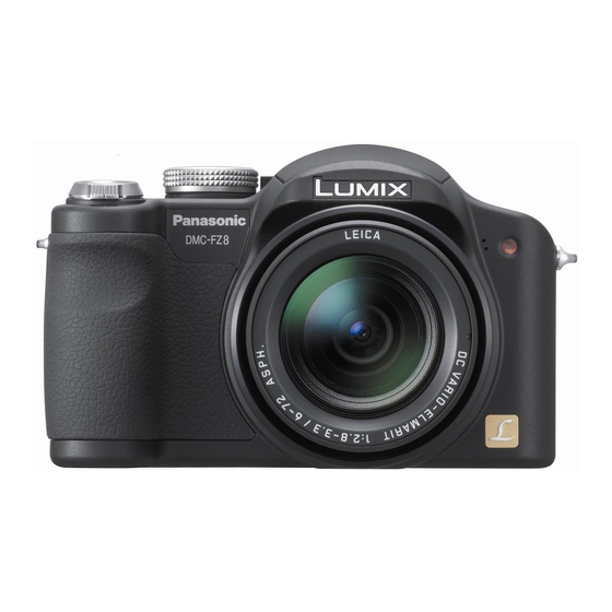 Panasonic Lumix DMC-FZ8 Operating Instructions Manual