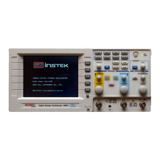 GW Instek GDS-800 Series Operation Manual