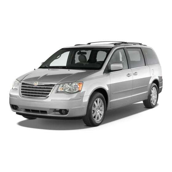 CHRYSLER TOWN AND COUNTRY OWNER'S MANUAL Pdf Download ManualsLib