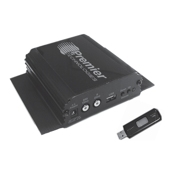 PREMIER TECHNOLOGIES 1200-M Installation And Operating Instructions