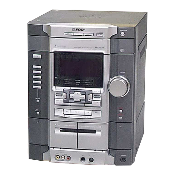Sony HCD-GX8000 Service Manual
