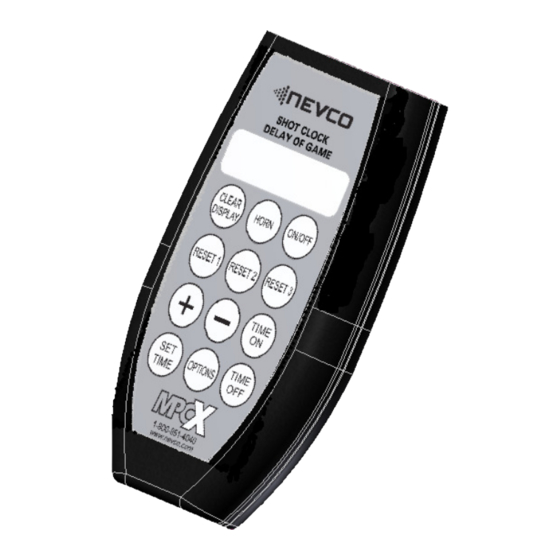 Nevco MPCX SCD Series Operator Instructions Manual