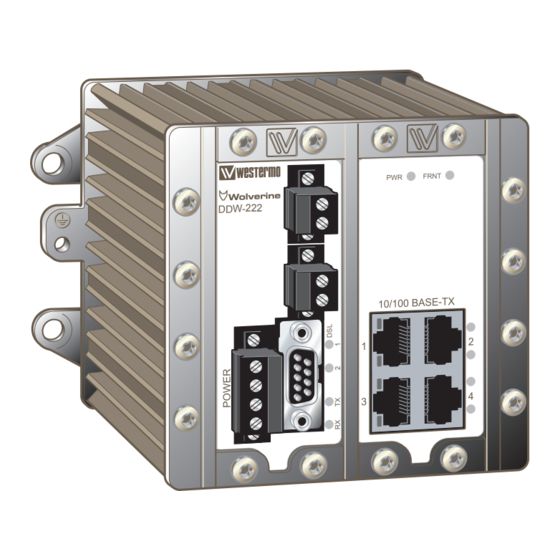 Westermo WOLVERINE DDW-222 Series User Manual