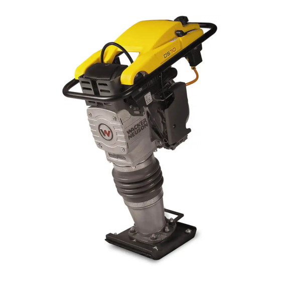Wacker Neuson DS70 Operator's Manual