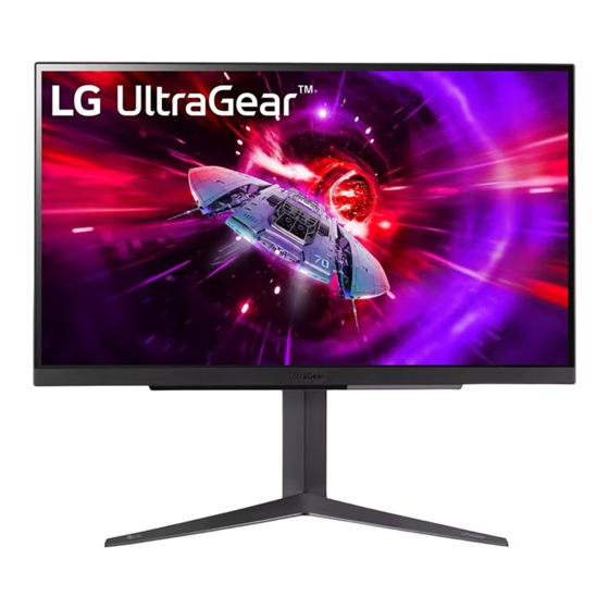 LG UltraGear 27GR83Q QHD Gaming Monitor Manuals