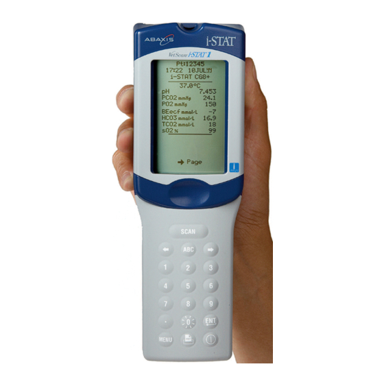 Abaxis VetScan i-STAT 1 User Manual