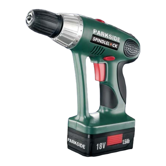 Parkside KH 3101 2 SPEED RECHARGEABLE ELECTRIC DRILL DRIV&hellip; Manual
