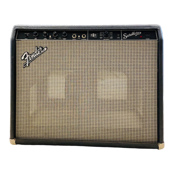 Fender SFX SATELLITE Service Manual