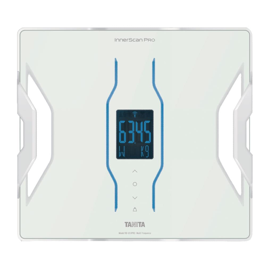 Tanita InnerScan PRO RD-953 Manual