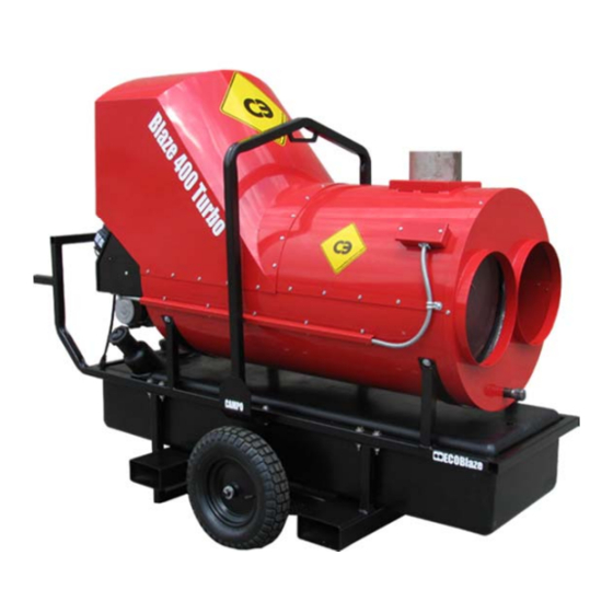 Blaze 600 D TURBO Installation Instructions Manual