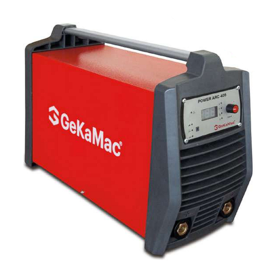 GeKaMac Power ARC 305 Manual Instruction