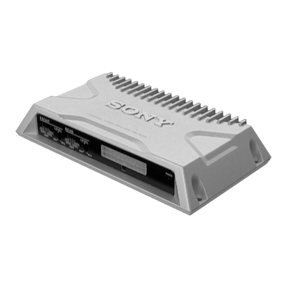 Sony xm-423sl Service Manual