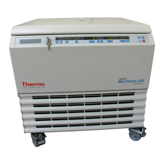 Thermo Scientific Heraeus Multifuge 4KR Instruction Manual