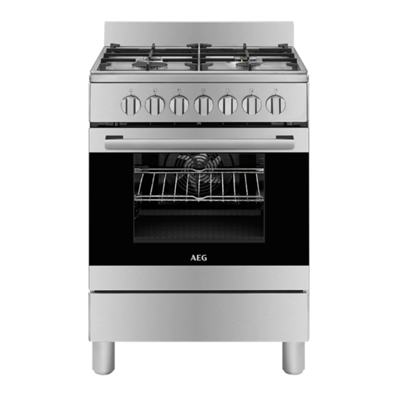 AEG 10366MM-MN Gas Electric Cooker Manuals