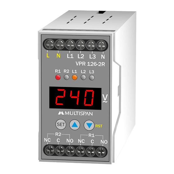 MULTISPAN VPR-126-2R Manual
