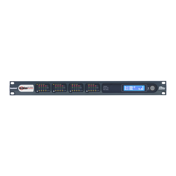 BSS Audio BSS Soundweb London BLU-806 Installation Manual