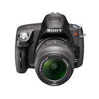 Sony DSLR-A290L - alpha; Digital Single Lens Reflex Camera Zoom Instruction Manual