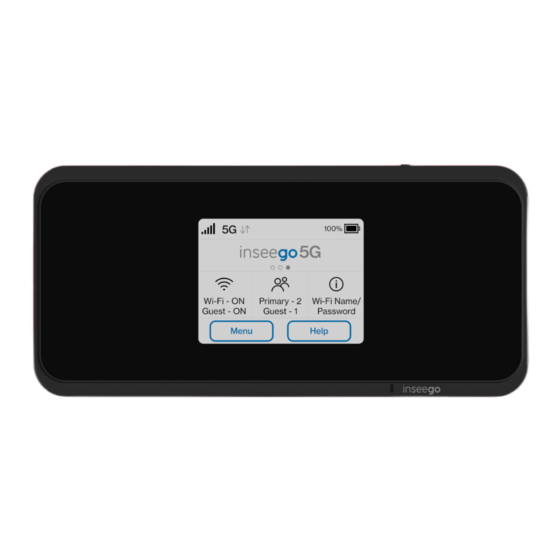More Inseego 5G Wi-Fi M2000 Quick Start Manual
